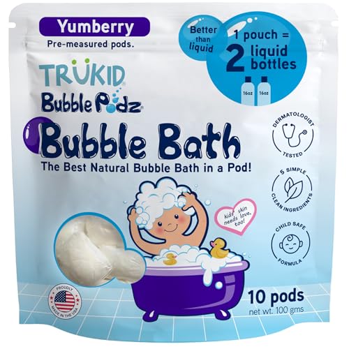Image 4 of Yumberry / 10 Count (Pack of 1) for the product TruKid Bubble Podz Bubble Bath for Kids, Toddlers, & Babies