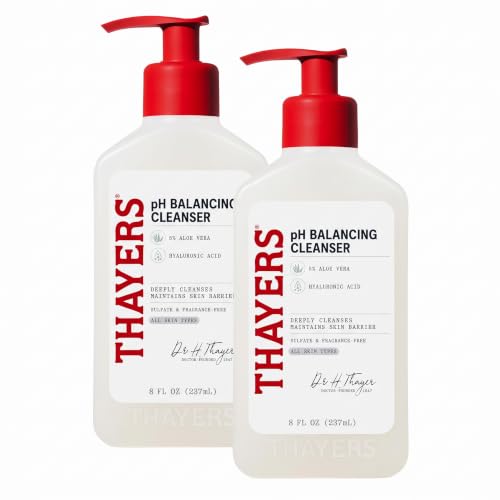Image 2 of 8 Fl Oz (Pack of 2) for the product THAYERS pH Balancing Daily Cleanser, Face Wash with Aloe Vera, 8 FL Oz.