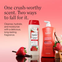 Thumbnail for Image 6 of suave+ Strawberry Delight Uplifting Body Wash, 30 FL OZ Pump, 4 Pack