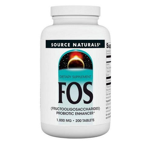 Source Naturals FOS (Fructooligosaccharides) 1000 MG 200 Tabs