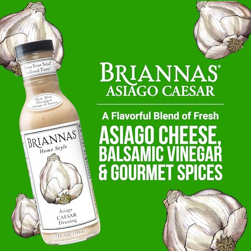 Image 3 of BRIANNAS Home Style Asiago Caesar Dressing 12 oz. Bottles - 6 Pack