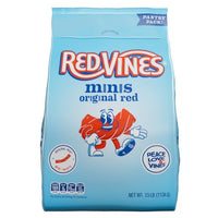 Thumbnail for Image 1 of Default Title for the product Red Vines Original Red Minis, Soft & Chewy Red Licorice Candy Twists, 2.5 Lb Resealable Bag