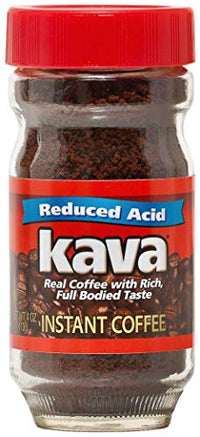 Thumbnail for Image 1 of Original Low Acid / 4 Ounce (Pack of 1) for the product Kava Low Acid Instant Coffee, Acid Neutralized, 4 Ounce Glass Jar