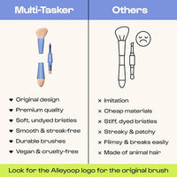 Thumbnail for Image 6 of ALLEYOOP Multi-Tasker 4-in-1 Travel Makeup Brush Set, Blush Sponge