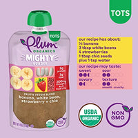 Thumbnail for Image 3 of Plum Organics Mighty Builder Organic Toddler Food, 4 oz Pouch, 24 Pack