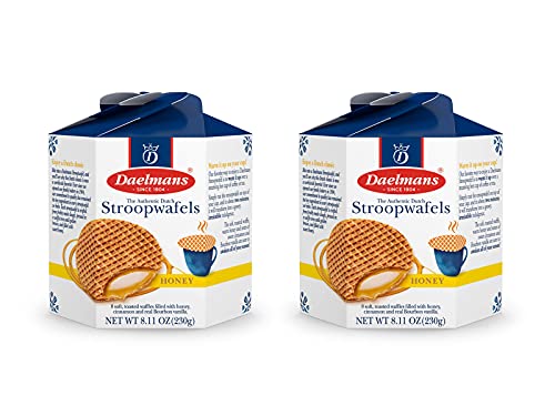 Image 1 of Default Title for the product Daelmans Stroopwafels, Honey Dutch Waffle Cookies - 8.11 Oz (Pack of 2)