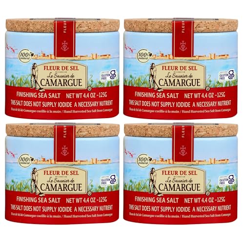 Image 1 of 4.4 Ounce (Pack of 4) for the product Le Saunier De Camargue Fleur De Sel Sea Salt