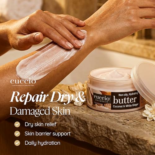 Image 3 of Cuccio Naturale Butter Blends Body Cream - Coconut And White Ginger - 8 Oz