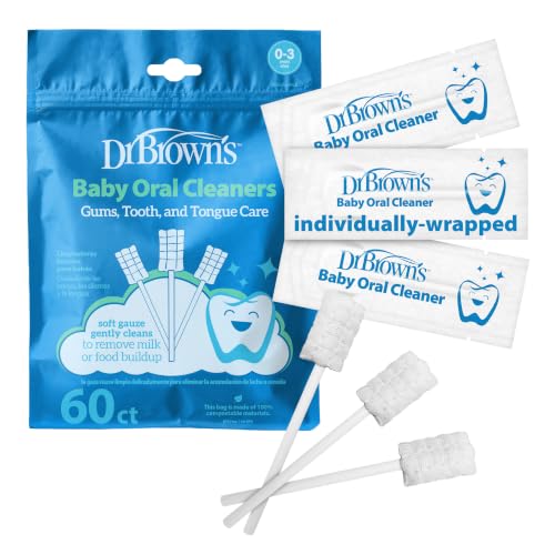 Image 1 of Default Title for the product Dr. Brown's Baby Oral Cleaners, 0m+, 60 Count