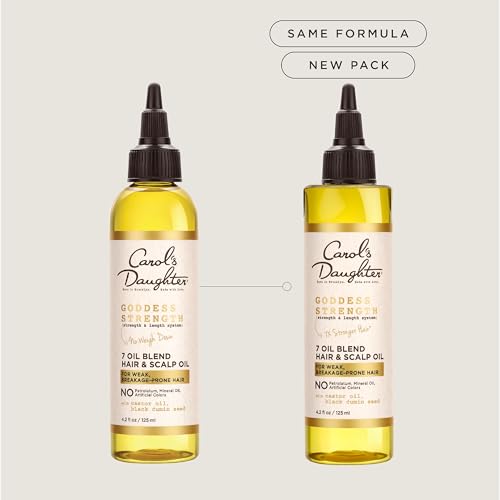 Image 2 of Carol's Daughter Hair Treatment Bundle - Mimosa Honey Shine Pomade and Goddess Strength 7 Oil with Shea Butter and Castor Oil, Strengthening for 2A to 4C Hair