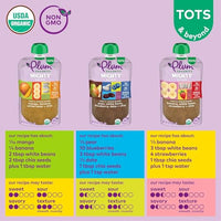 Thumbnail for Image 3 of Plum Organics 12+ Months Baby Food Variety Pack, 3 Flavors, 4 oz, 18 Pack