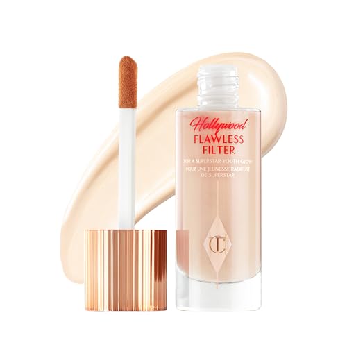 Image 10 of 1 Fair - Neutral beige shade for fair skin tones for the product Charlotte Tilbury Hollywood Flawless Filter