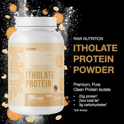 Image 2 of RAW Whey Isolate Protein Powder, Vanilla Oatmeal Cookie - 25 Servings