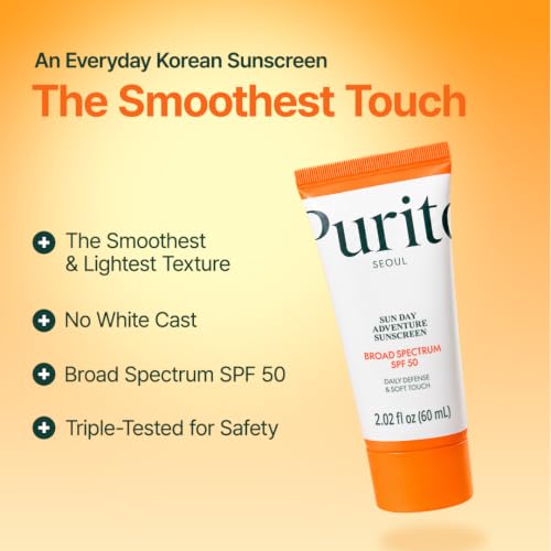Image 4 of PURITO Korean Sunscreen SPF 50 for Sensitive Skin, 2.02 fl.oz