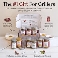 Thumbnail for Image 2 of Burlap & Barrel BBQ Rub & Seasoning Gift Set – 5 Jars of Single-Origin Spices