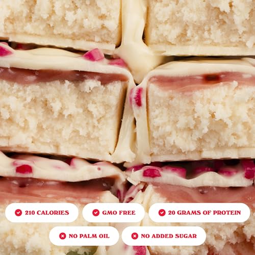 Image 2 of BAREBELLS Barebells Protein Bars Peppermint Bark - 12 Count, 20g Protein, Creamy Vanilla Nougat with 1g Sugar, White Chocolate Coated Snack for Breakfast or Post-Workout (Pack of 2)