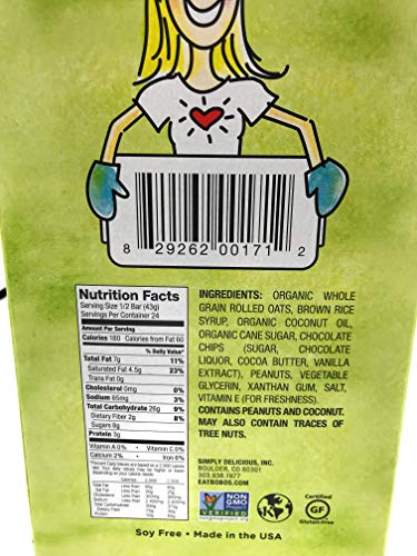 Image 4 of Bobo's Oat Bars, Bar Oat Peanut Butter Chocolate Chip 12 Count, 36 Ounce