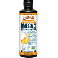 Thumbnail for Image 1 of Default Title for the product Barlean's Mango Peach Omega-3 Fish Oil with Vitamin D, 1080mg, 16oz