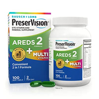 Thumbnail for Image 1 of 100 Count (Pack of 1) for the product PreserVision AREDS 2 + Multivitamin Eye Vitamins, 100 Softgels