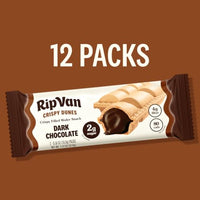 Thumbnail for Image 6 of RIP VAN Crispy Dunes Vegan Dark Chocolate Wafer Sticks Low-Calorie Snack 12 Pack