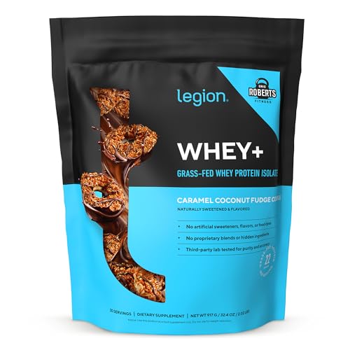Image 3 of Caramel Coconut Fudge Cookie / 30 Servings (Pack of 1) for the product Legion Whey+ Protein Isolate Grass Fed
