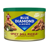 Thumbnail for Image 1 of Default Title for the product Blue Diamond Almonds Spicy Dill Pickle Flavored Snack Nuts, 6 Oz Resealable Can
