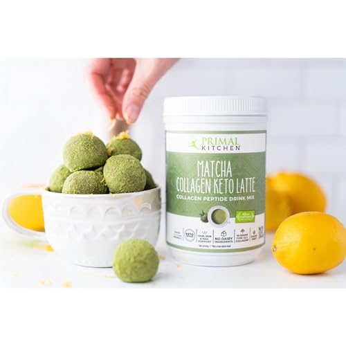 Image 4 of Primal Kitchen Matcha Latte Collagen Peptide Mix, 9.3oz