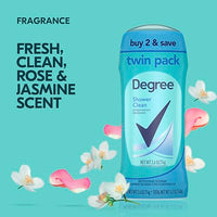 Thumbnail for Image 6 of Degree Antiperspirant Deodorant Shower Clean 2.6 oz Twin Pack