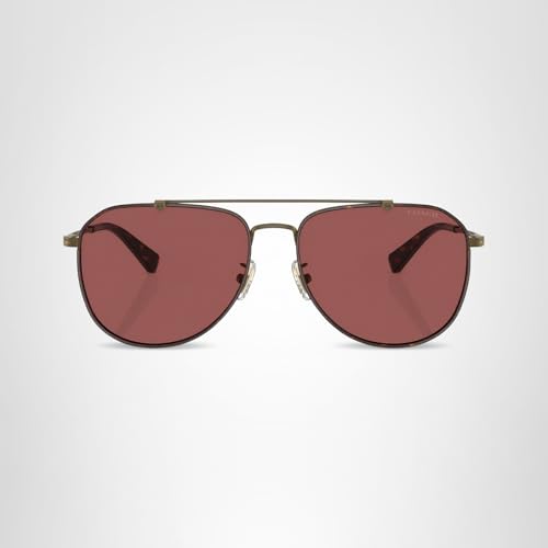 COACH HC7164 Sunglasses, Antique Gold/Dark Tortoise/Wine Solid, 59 mm