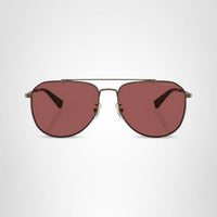 Thumbnail for COACH HC7164 Sunglasses, Antique Gold/Dark Tortoise/Wine Solid, 59 mm