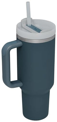 Thumbnail for STANLEY Quencher H2.0 Tumbler with Handle and Straw 40 oz | Flowstate 3-Position Lid | Cup Holder Compatible for Travel | Insulated Stainless Steel Cup | BPA-Free | Stormy Sea