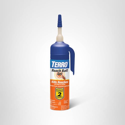 Terro T502 Ready-to-Use Indoor Cockroach Gel Bait Killer - Kills German, American, Oriental Roaches, 3 oz
