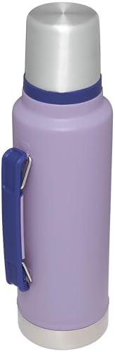 Thumbnail for Stanley Classic Legendary Vacuum Bottle 1.5 qt | Wide Mouth with Leakproof Cup Lid | Keep Drinks Hot or Cold | Packable for Travel | Insulated Stainless Steel Thermal Bottle | BPA-Free | Lavender