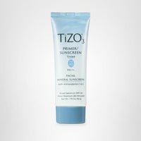 Thumbnail for TiZO3 Facial Mineral Sunscreen and Primer, Tinted Broad Spectrum SPF 40 with Antioxidants, Sheer matte finish, Fragrance-Free, Oil-Free, Dermatologist-recommended, PA+++ 1.75 oz