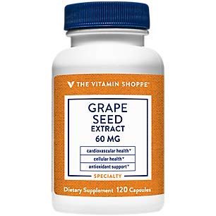 The Vitamin Shoppe Grape Seed Extract 60MG (120 Capsules)