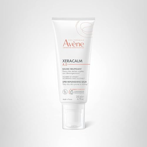 Avène XeraCalm A.D Lipid-Replenishing Balm, Atopic Dermatitis, Eczema-Prone Skin, For dry, itchy Skin, Restore Skin Barrier, Infants, Children & Adults, No Preservatives, Fragrance-Free 6.7 Oz.