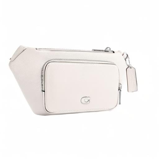 COACH Belt Bag in Crossgrain Leather, Chalk