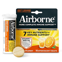 Thumbnail for Image 1 of Default Title for the product Airborne 1000mg Vitamin C Immune Support Effervescent Tablets, 10ct