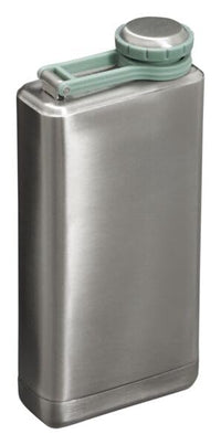 Thumbnail for Stanley Adventure Pre-Party Flask 8 oz | Leakproof Hip Flask | Hinge Connected Never Lose Cap | Insulated Stainless Steel Liquor Container | BPA-Free | Stainless Steel