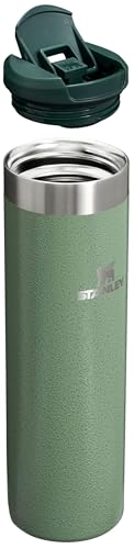 Thumbnail for Stanley AeroLight Transit Bottle 20 oz | Locking Drink Through Lid | Leak Resistant Water Bottle or Coffee Travel Mug | Lightweight Insulated Stainless Steel | BPA-Free | Hammertone Green