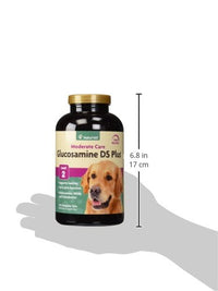 Thumbnail for NaturVet Glucosamine DS Plus Level 2 Moderate Care Joint Support Supplement for Dogs and Cats, Chewable Tablets Time Release, Made in The USA, 120 Count