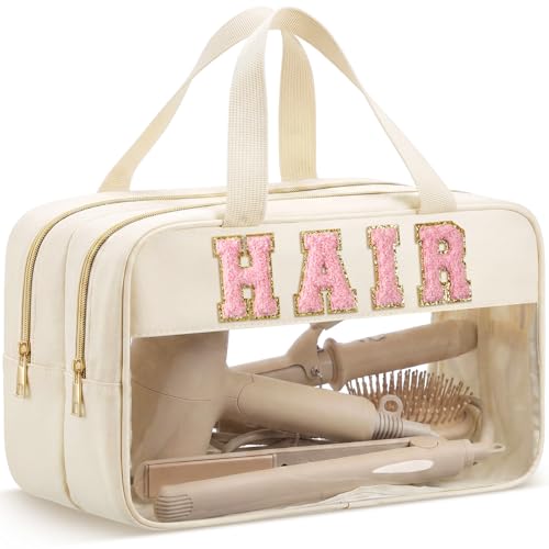 Image 1 of Cream White / Hair for the product Pinkunn Hair Tool Travel Bag Tools Large Travel Case