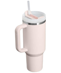 Thumbnail for Stanley Quencher H2.0 Tumbler with Handle and Straw 40 oz | Flowstate 3-Position Lid | Cup Holder Compatible for Travel | Insulated Stainless Steel Cup | BPA-Free | Rose Quartz 2.0