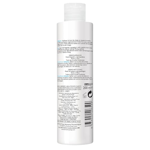 La Roche-Posay Toleriane Dermo Facial Cleanser for Face & Eyes, Gentle Face Wash and Makeup Remover, Milky Texture, Fragrance Free, Preservative Free