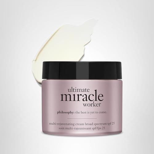 philosophy ultimate miracle worker multi-rejuvenating face moisturizer cream + spf 30 - with encapsulated retinol - delivers firmer, youthful looking & radiant skin without irritation - 2 fl oz