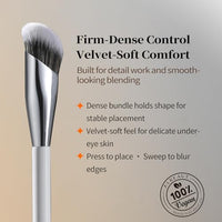 Thumbnail for Image 3 of ALBEAUT Concealer Brush, Angled Under Eye Makeup Small Foundation Precision Face Blending Brush (193 concealer brush), 1pc