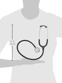 Thumbnail for 3M Littmann Stethoscope, Classic II Pediatric, Black Tube, Stainless Steel Chestpiece, 28 inch, 2113