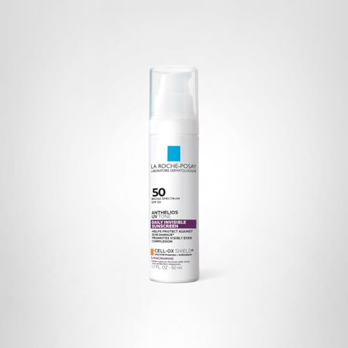 La Roche Posay Anthelios UV Tone Sunscreen SPF 50, Daily Sunscreen for Face with Niacinamide, Broad Spectrum Invisible SPF Protection for Discoloration and Uneven Skin