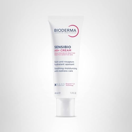 Bioderma Sensibio AR+ Cream, Facial Redness Relief Lotion for Sensitive Skin, Soothing and Moisturizing Care