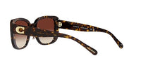 Thumbnail for Coach HC8352 Sunglasses, Dark Tortoise/Dark Brown Gradient, 54 mm